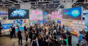 Crowd gathered at the HKTDC Fair