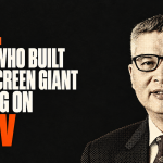 Pop-art halftone portrait of ESWIN founder Wang Dongsheng for Hong Kong IPO Series No. 5.